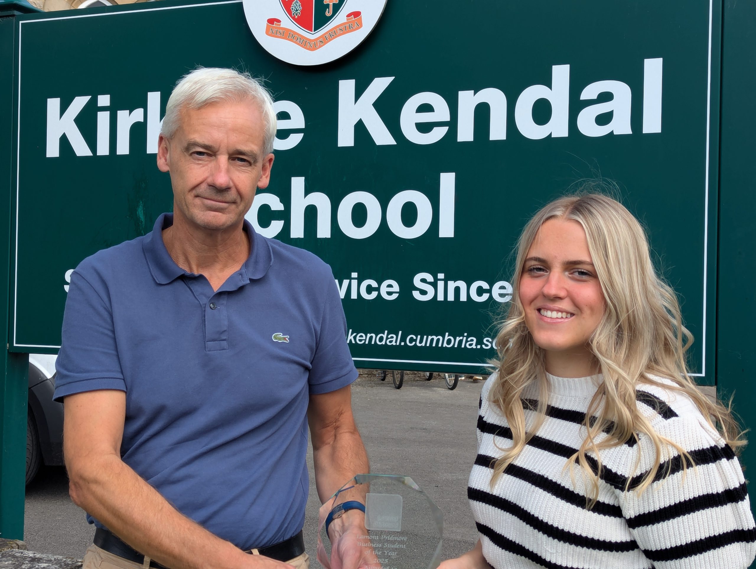 Lamont Pridmore celebrates the next generation of business talent at Kirkbie Kendal