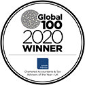 Global 100 - 2020 award logo Lamont Pridmore